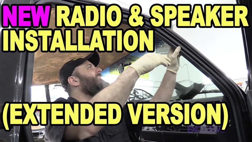 New Radio Speaker Intallation Extended Version